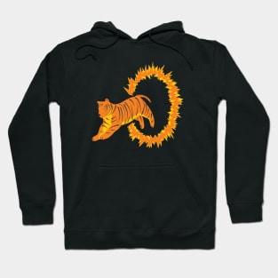 Tiger and Flames Hoodie